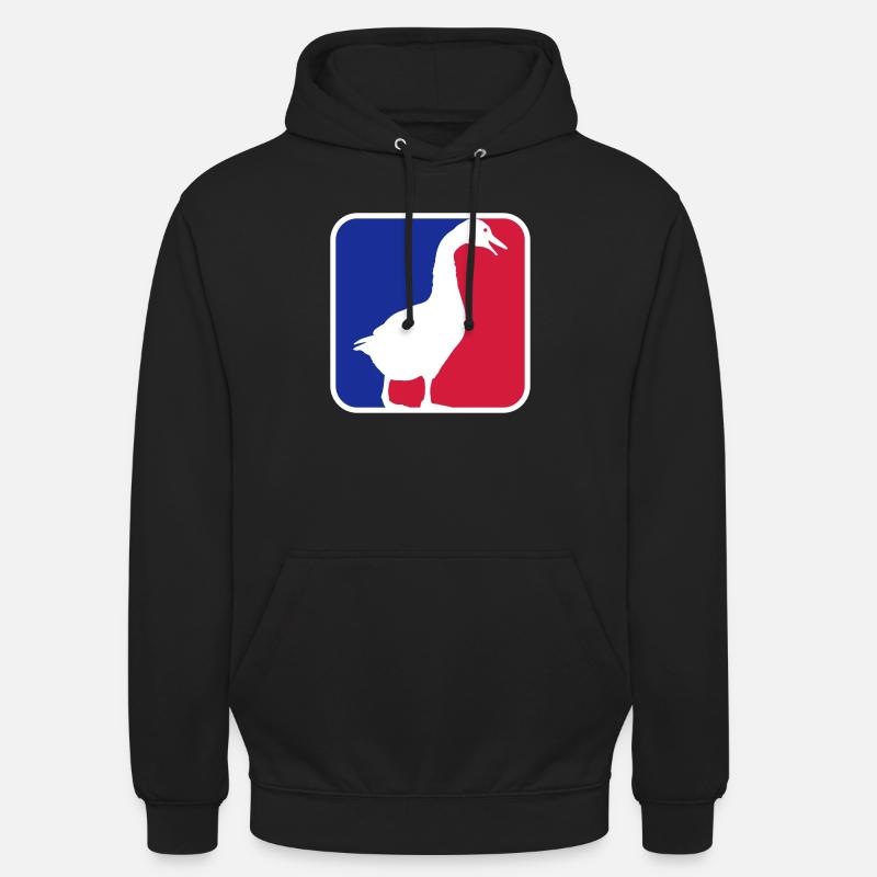 Gans Rot Blau - Unisex Hoodie - Schwarz