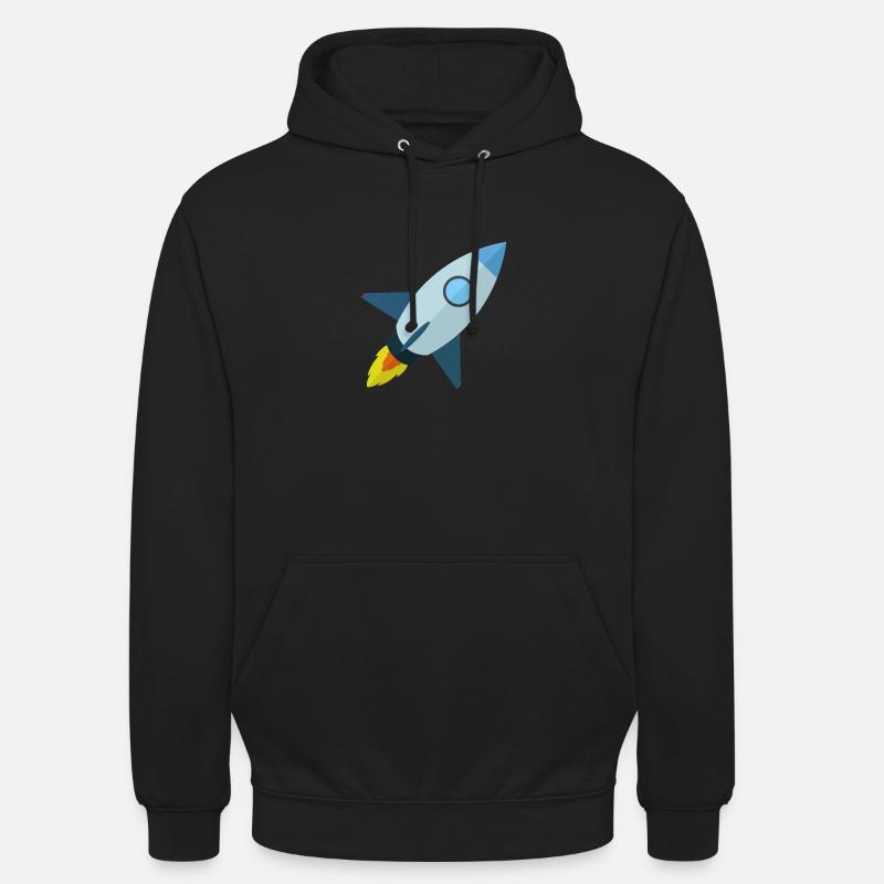Rakete - Unisex Hoodie - Schwarz