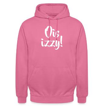 OIS IZZY - ALLES EASY - Unisex Hoodie - Pink - Vorne - Alina (178cm) & Michal (187cm)