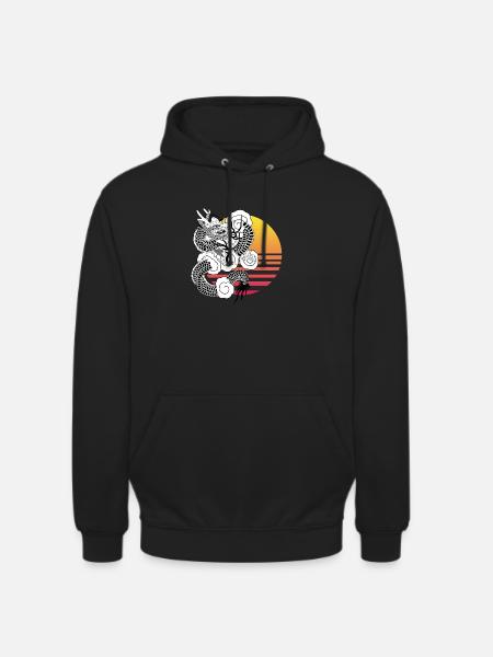 Chinese dragon - Unisex Hoodie - black