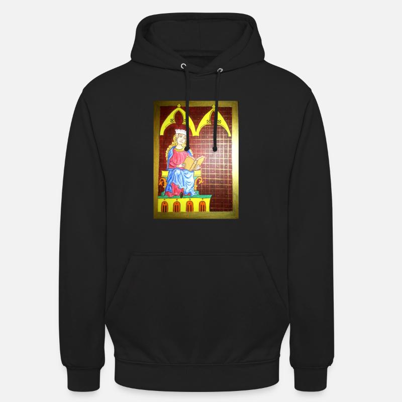 dame de lecture - Sweat-shirt à capuche unisexe - noir