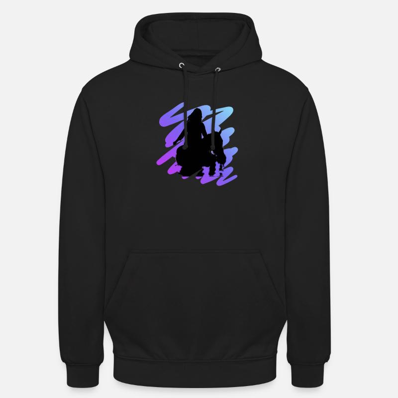 Cheval - Sweat-shirt à capuche unisexe - noir