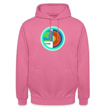 Erde - Unisex Hoodie - Pink - Vorne - Alina (178cm) & Michal (187cm)
