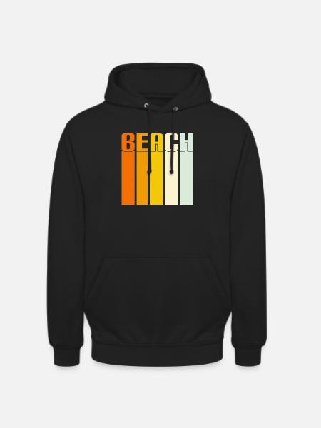 Beach - Sweat-shirt à capuche unisexe - noir