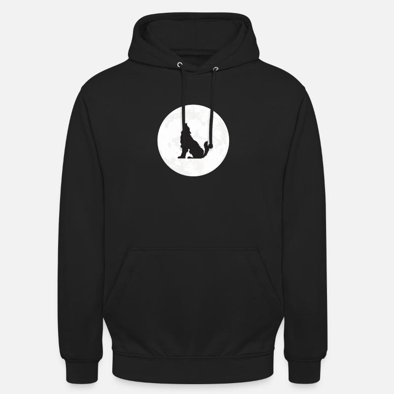 Wolf Moon Werewolf Full Moon - Unisex Hoodie - black