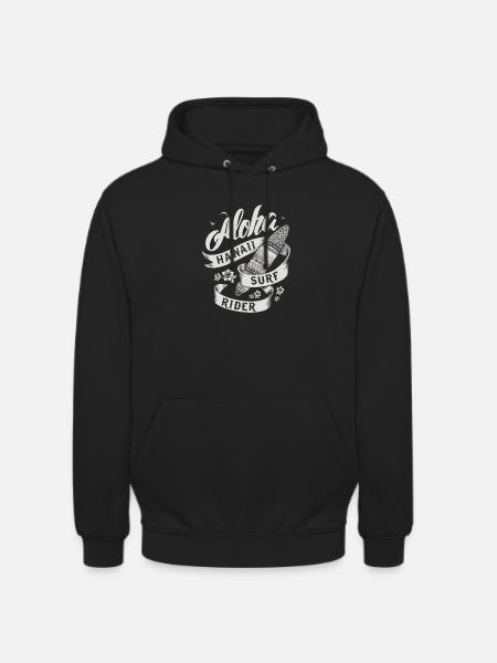 hawaii Surf Rider - Unisex Hoodie - black