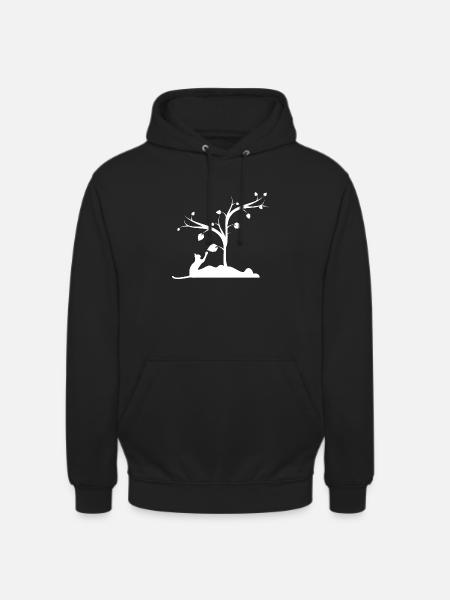 Chat - Sweat-shirt à capuche unisexe - noir