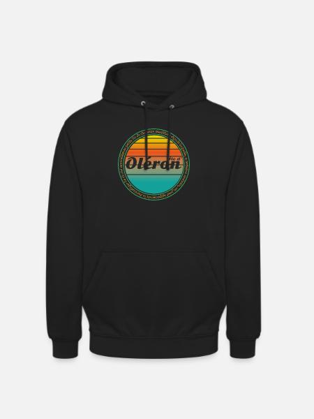 Oléron - Sweat-shirt à capuche unisexe - noir