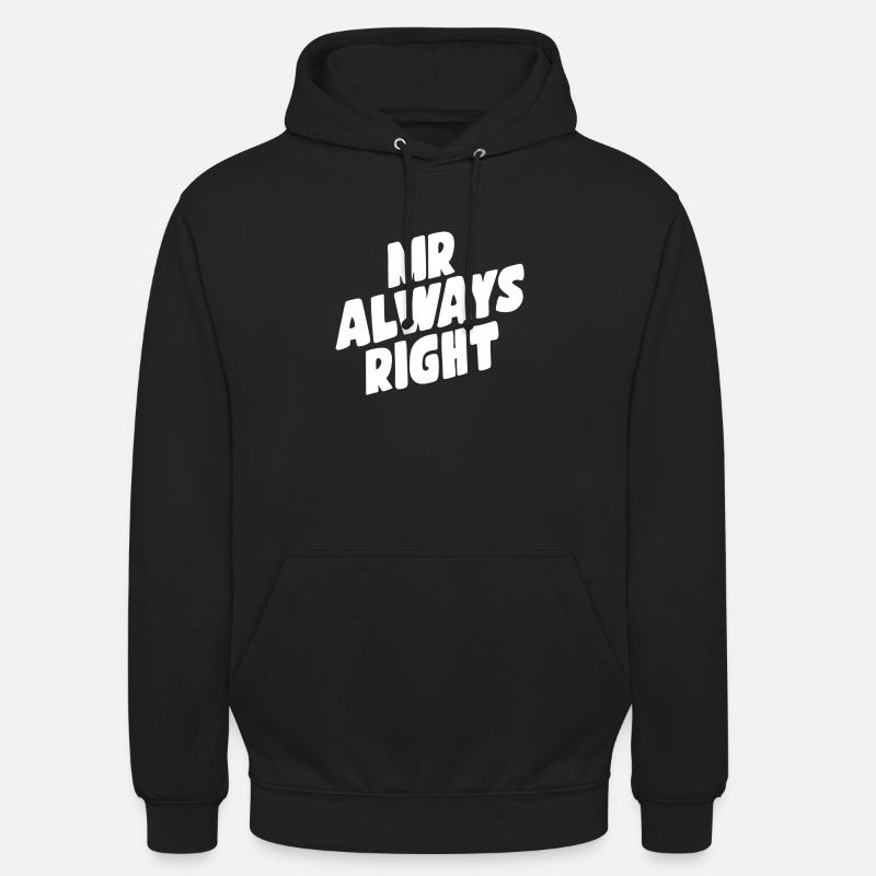 M. toujours juste - Sweat-shirt à capuche unisexe - noir