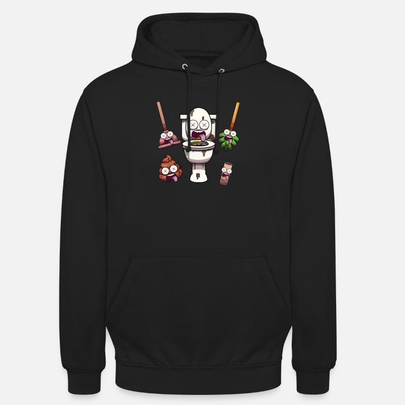 Éléments de toilette - Sweat-shirt à capuche unisexe - noir