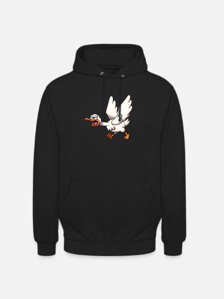 Attacking Goose - Unisex Hoodie - black