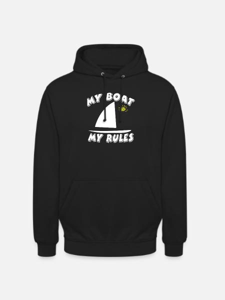 Voile - Sweat-shirt à capuche unisexe - noir