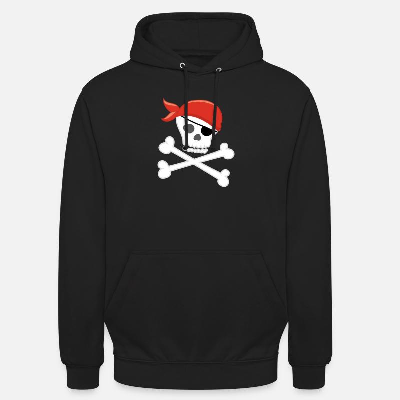 PIRATE - Sweat-shirt à capuche unisexe - noir