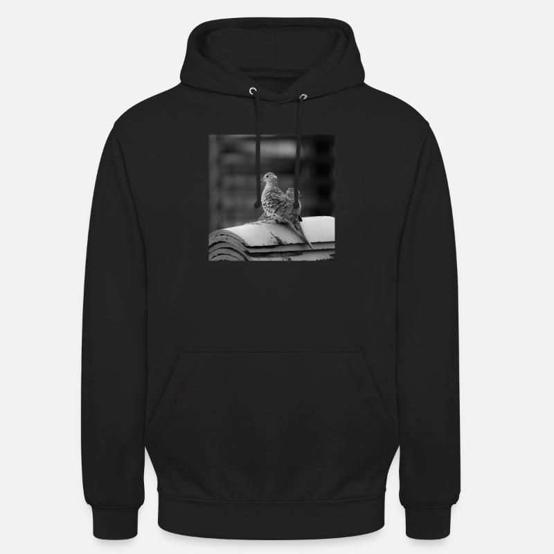 les oiseaux - Sweat-shirt à capuche unisexe - noir