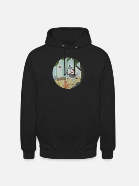 Safari rund - Unisex Hoodie - Schwarz