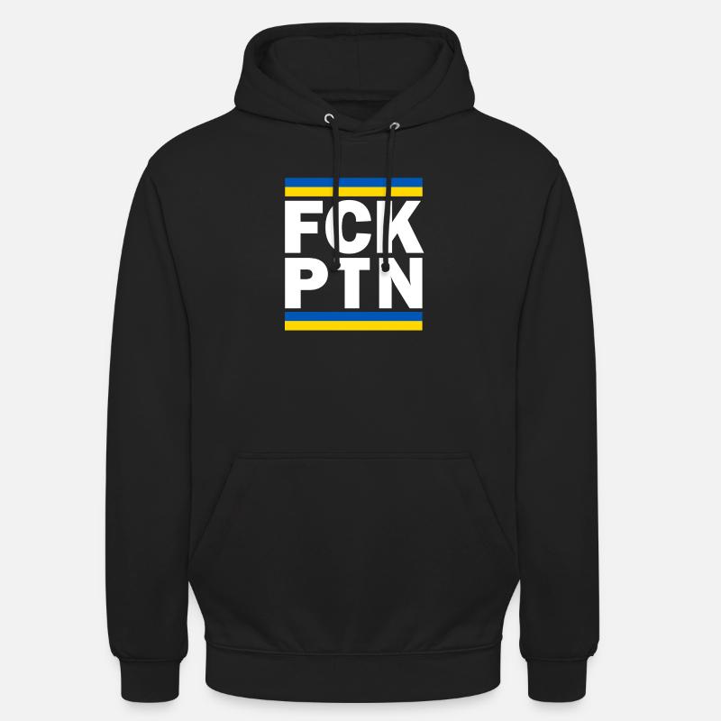 FCK PTN Ukraine Soutien Solidarité - Sweat-shirt à capuche unisexe - noir