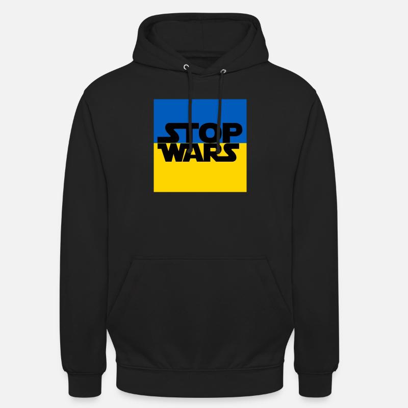 Ukraine - Sweat-shirt à capuche unisexe - noir
