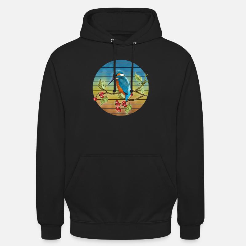 Bunter Vogel - Unisex Hoodie - Schwarz