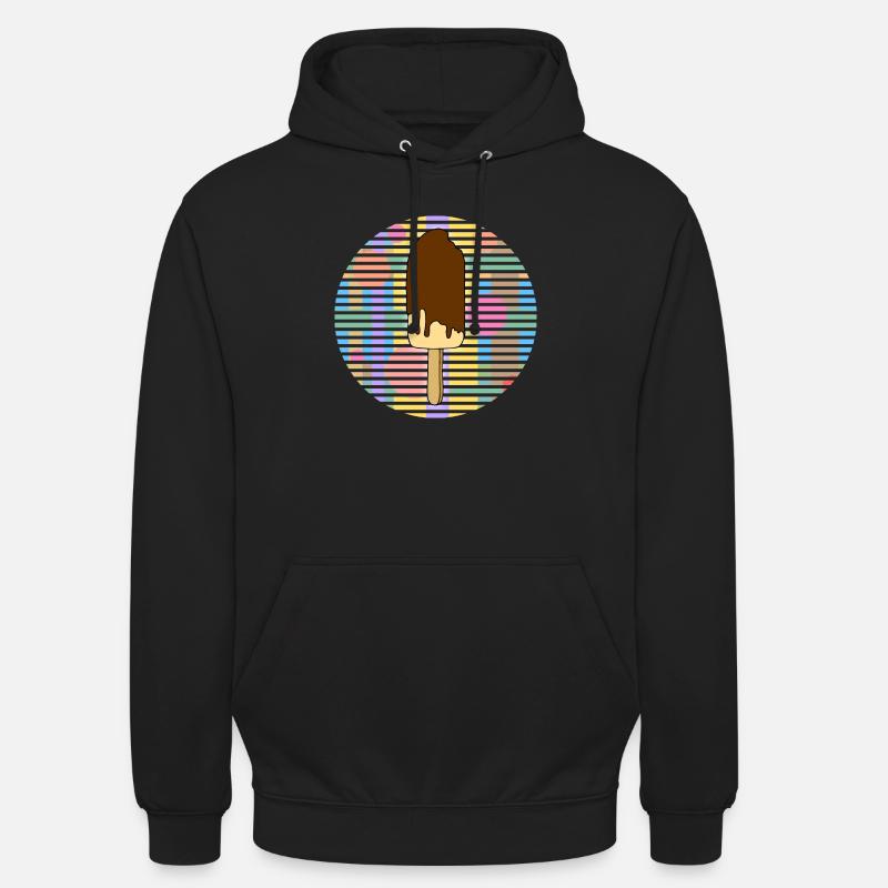 Crème glacée - Sweat-shirt à capuche unisexe - noir