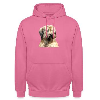 Berger Catalan - Sweat-shirt à capuche unisexe - rose - Devant - Alina (178cm) & Michal (187cm)