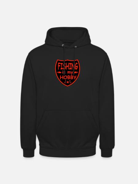 Pêche - Sweat-shirt à capuche unisexe - noir