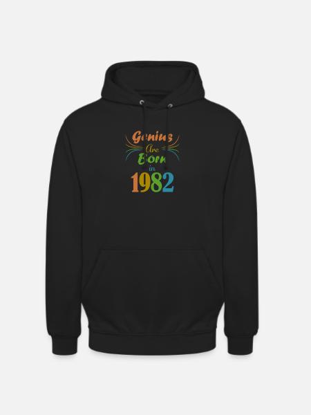 genius born 1982 - Unisex Hoodie - black