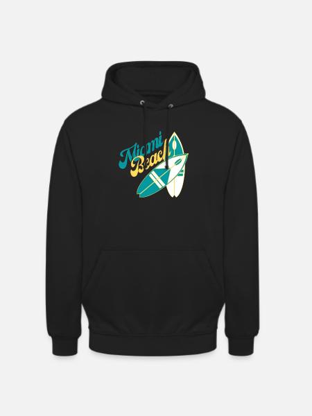 Miami beach - Sweat-shirt à capuche unisexe - noir