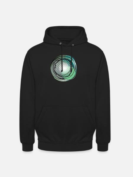 cyber mandala - Unisex Hoodie - Schwarz
