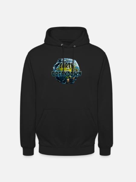 Earth Breakdown - Unisex Hoodie - black