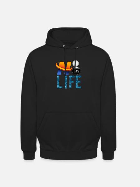 NO BILLARD, NO LIFE - Sweat-shirt à capuche unisexe - noir