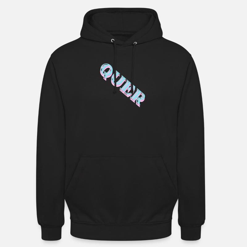 QUER - Unisex Hoodie - Schwarz