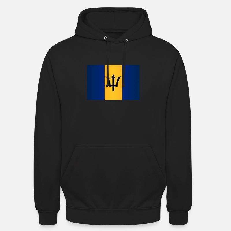 Drapeau de la Barbade - Sweat-shirt à capuche unisexe - noir