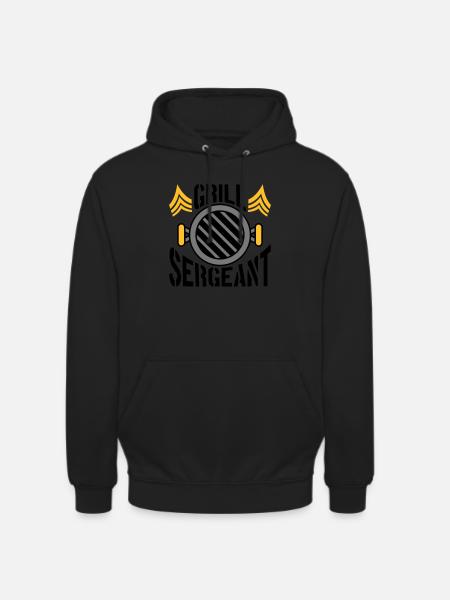 BBQ Grill Sergeant Barbecue Party - Unisex Hoodie - black
