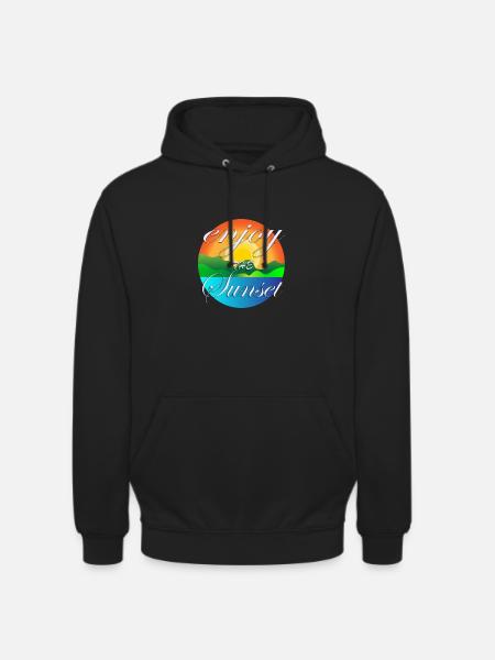 enjoy sunset - Sweat-shirt à capuche unisexe - noir