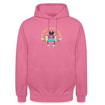 La musique est l’intention de la vérité - Sweat-shirt à capuche unisexe - rose - Devant - Alina (178cm) & Michal (187cm)