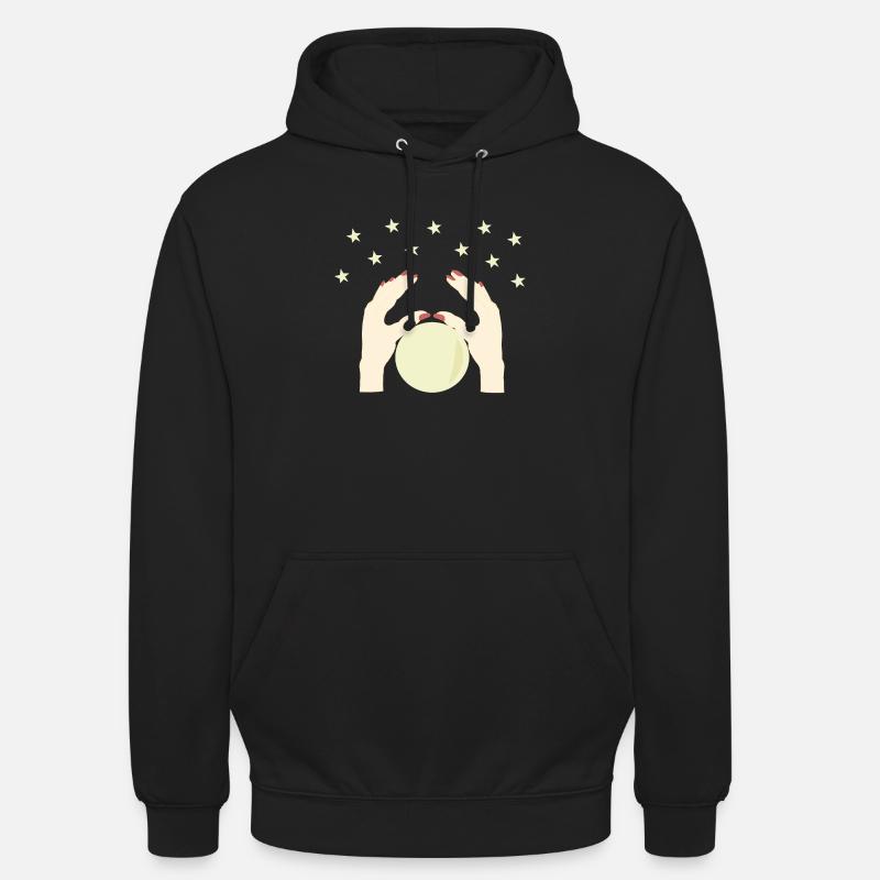 Boule de cristal magique - Sweat-shirt à capuche unisexe - noir