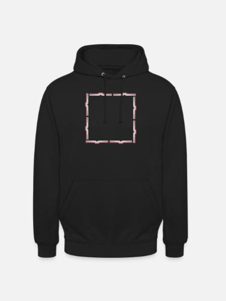 Square Frame Border Books - Unisex Hoodie - black