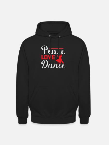 Peace Love Dance - Unisex Hoodie - black