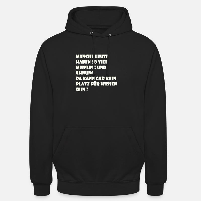 Ahnung - Unisex Hoodie - Schwarz
