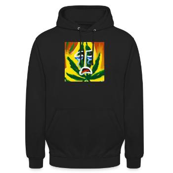Muncannabis_II - Unisex Hoodie - black - Front - Alina (178cm) & Michal (187cm)