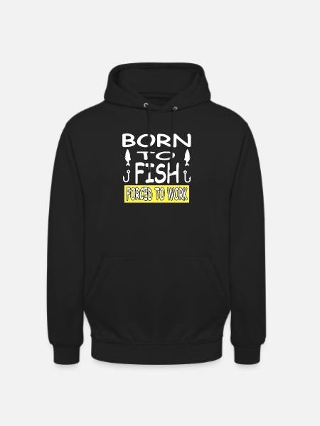 Pêche - Sweat-shirt à capuche unisexe - noir