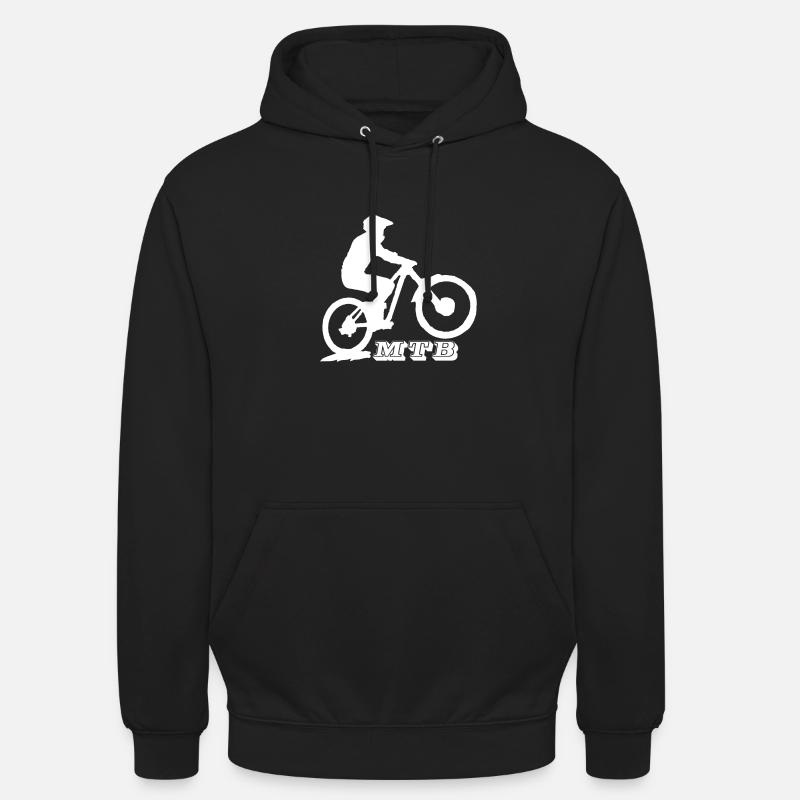 vtt mtb downhill - Sweat-shirt à capuche unisexe - noir