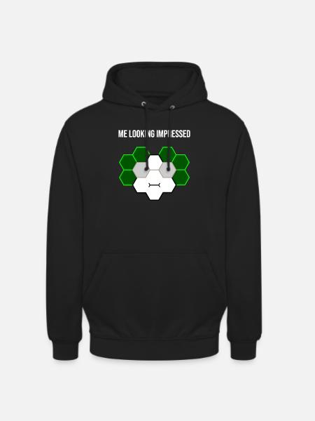 Me looking impressed - Unisex Hoodie - black