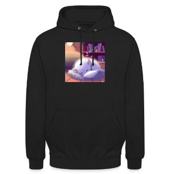 Fluffy animal - Unisex Hoodie - black - Front - Alina (178cm) & Michal (187cm)