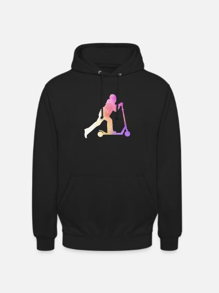 Freestyle Roller Aquarell Roller - Unisex Hoodie - Schwarz