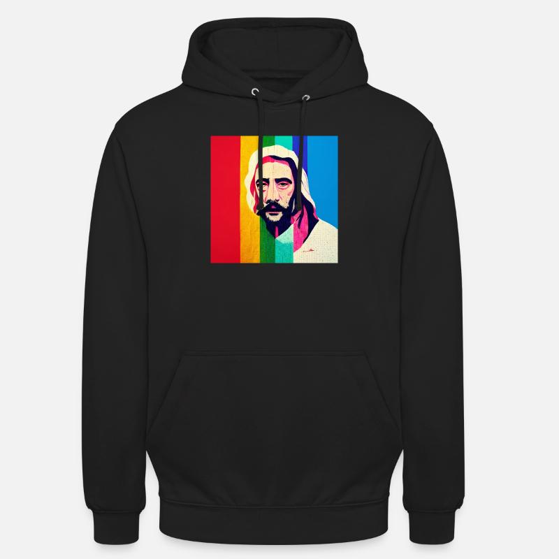 Diversité Jésus - Sweat-shirt à capuche unisexe - noir