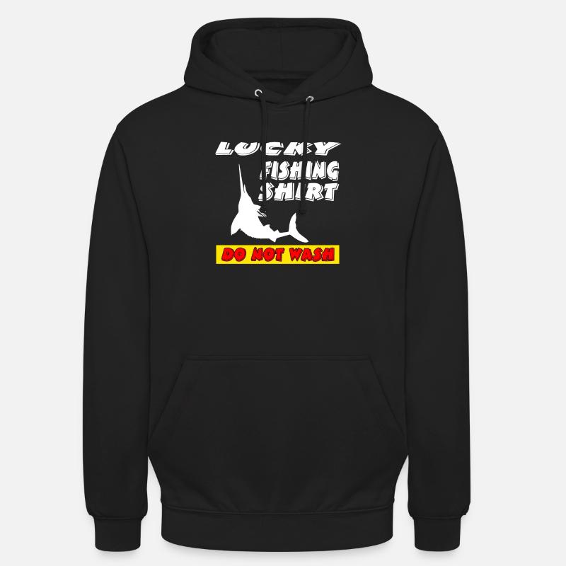 Pêche - Sweat-shirt à capuche unisexe - noir