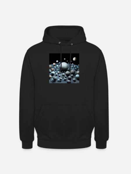 Planets and Stars - Unisex Hoodie - black