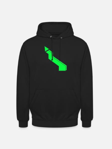 Flash green - Unisex Hoodie - black