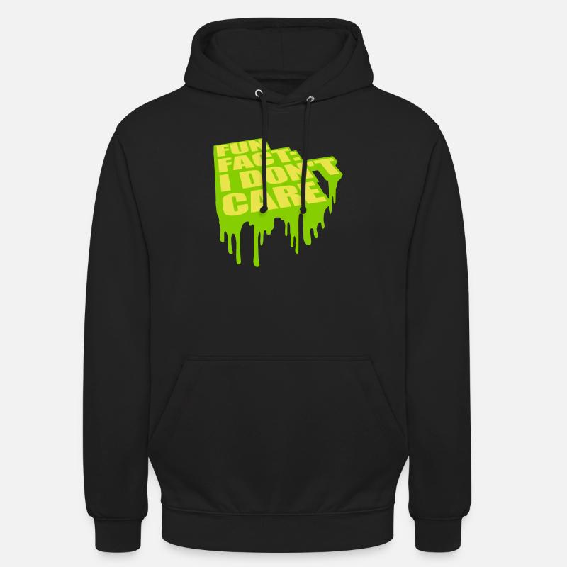I don't care fact - Unisex Hoodie - black